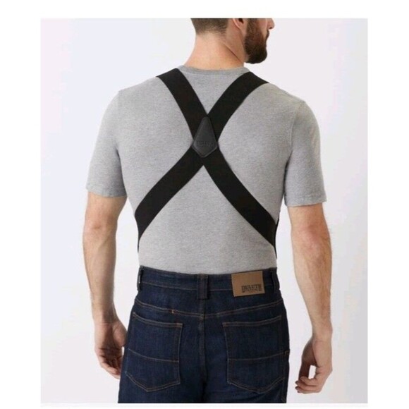 DULUTH TRADING CO REGULAR SIDE CLIP SUSPENDERS LOT OF 3 NAVY BLACK KHAKI MENS OS - Picture 12 of 16